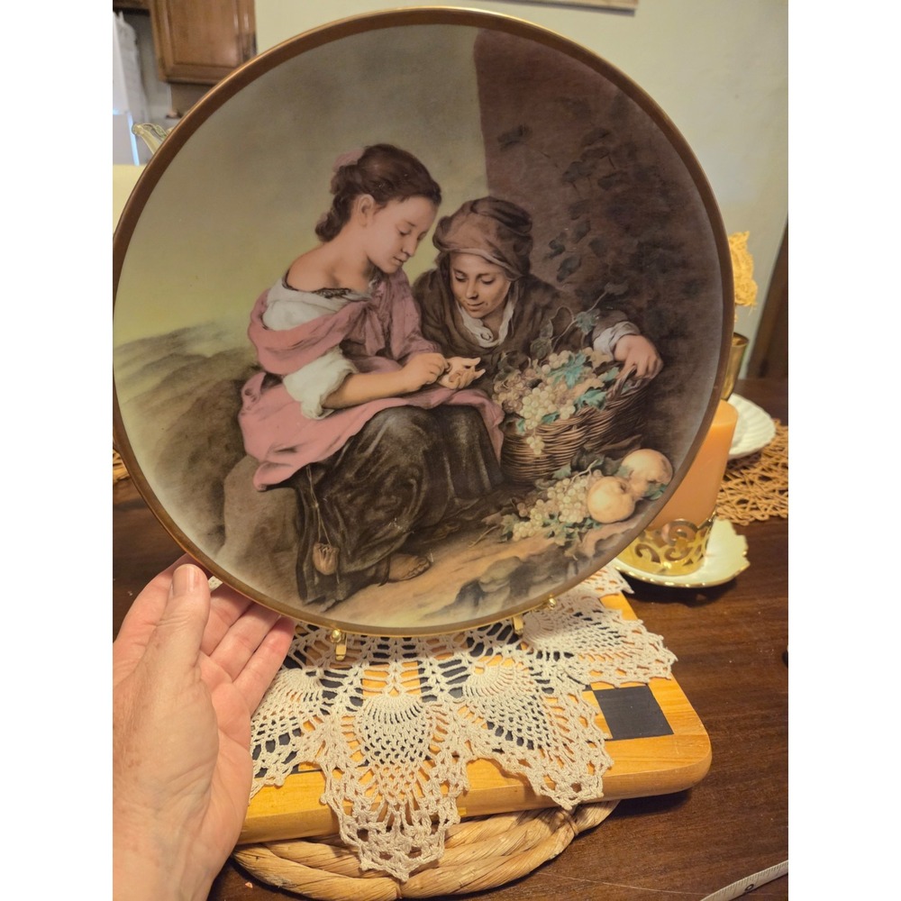 JOSEF KUBA WERKSTATTE Bavaria Germany Porcelain Plate 12"